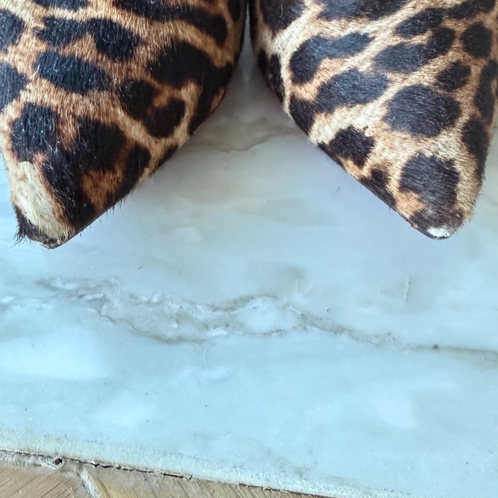 Christian Louboutin Leopard Print Heeled Boots - Picture 8 of 8
